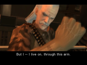 But I -- I live on, through this arm.